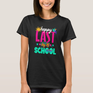 Frohes letztes Schulsommer Abschluss Lehrer T-Shirt