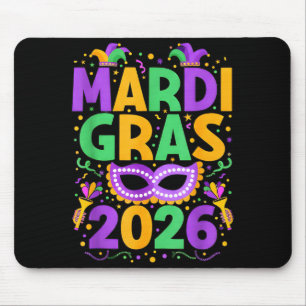 Frohes Mardi Gras 2026 Kostüm New Orleans passend Mousepad