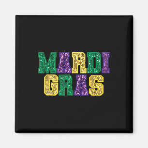 Frohes Mardi Gras Karneval Fett Dienstag Fleur De Magnet
