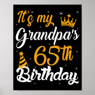 Frohes Meines Opas 65. Geburtstag 1960 65 Jahre Poster
