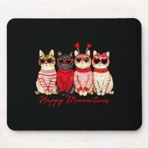 Frohes Meowentines Tag Lustiges Valentinsgeschenk Mousepad