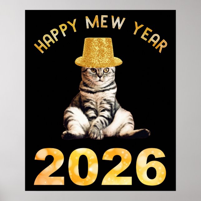 Frohes Mew Jahr 2026 Poster (Vorne)