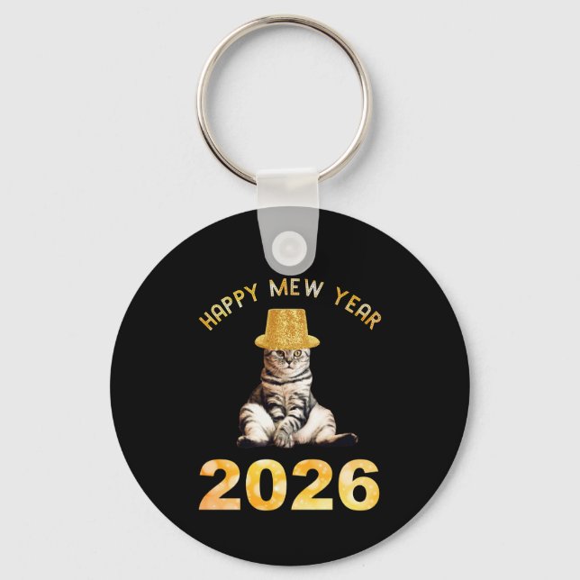 Frohes Mew Jahr 2026 Schlüsselanhänger (Vorderseite)