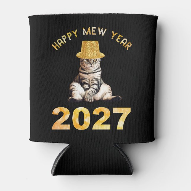 Frohes Mew Jahr 2027 Dosenkühler (Vorderseite)