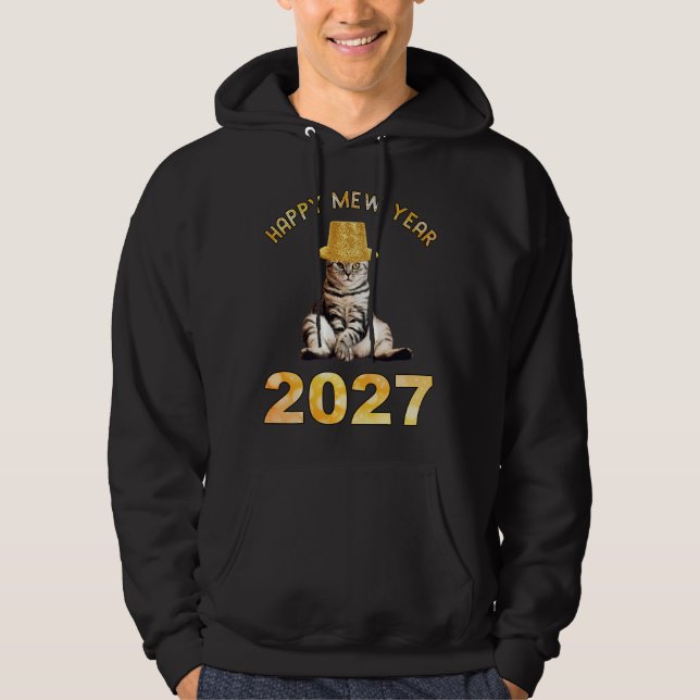 Frohes Mew Jahr 2027 Hoodie (Vorderseite)
