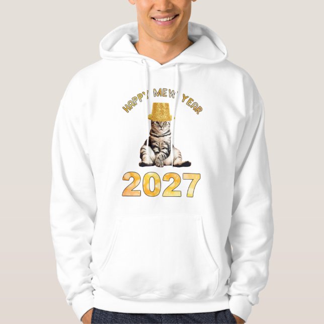 Frohes Mew Jahr 2027 Hoodie (Vorderseite)