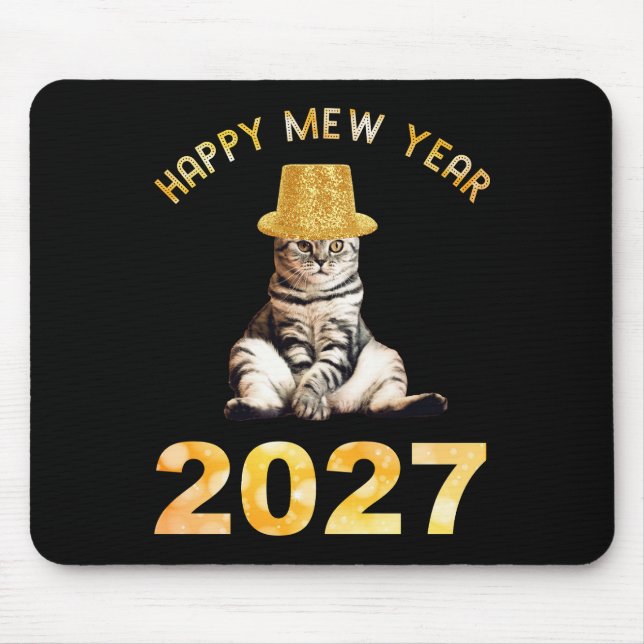 Frohes Mew Jahr 2027 Mousepad (Vorne)