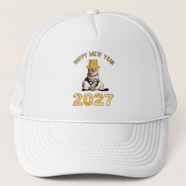 Frohes Mew Jahr 2027 Truckerkappe (Vorderseite)