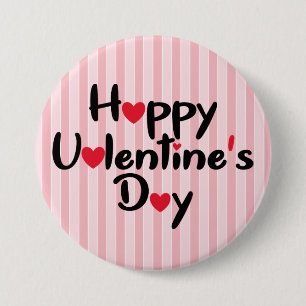 Frohes modernes Valentinstag Button