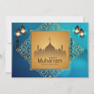 Frohes Muharram-Feiertagsgrußkarte Feiertagskarte