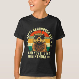 Frohes Murmeltiertag Geburtstag Cooles Murmeltier T-Shirt