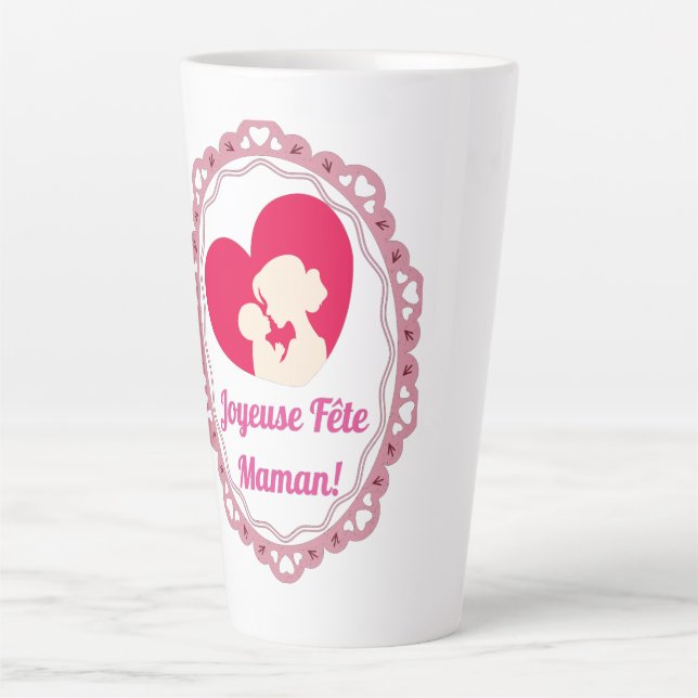 Frohes Muttertag - Vintage Rahmen  Milchtasse (Vorderseite)