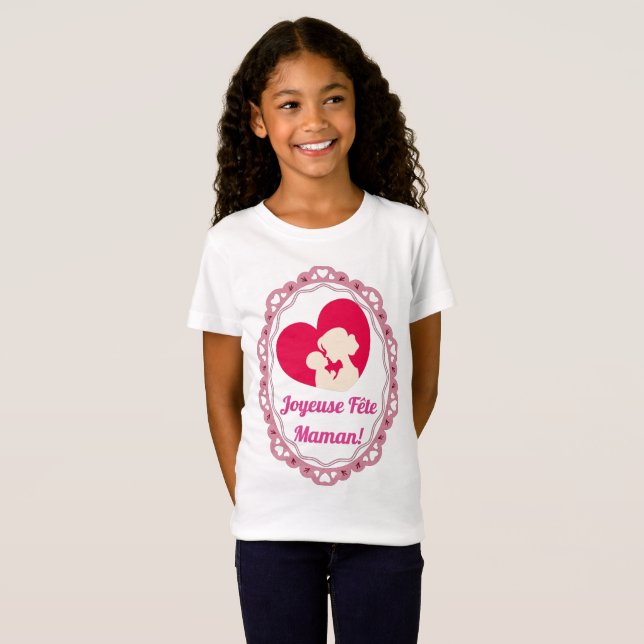 Frohes Muttertag - Vintage Rahmen  T-Shirt (Vorne ganz)