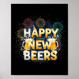 Frohes Neues Bier – Nye Lustige Neujahrsparty Poster