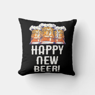 FROHES NEUES BIER! Silvesterparty Trinken Kissen