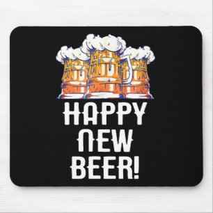 FROHES NEUES BIER! Silvesterparty Trinken Mousepad