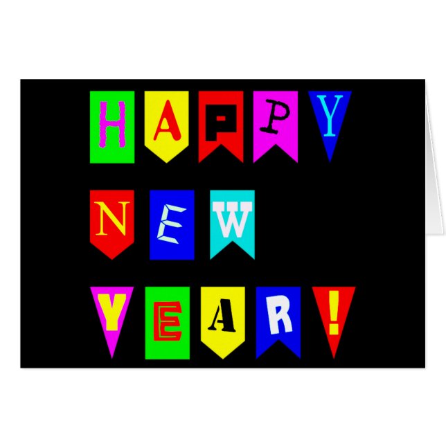 Frohes Neues Jahr (Vorderseite (Horizontal))