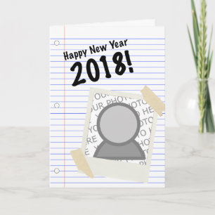 Frohes Neues Jahr 2018 Notizbuch Bild Feiertagskarte