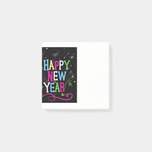 Frohes neues Jahr 2021 Post-it Klebezettel (Vorderseite)