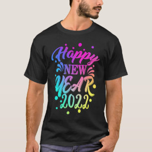 Frohes neues Jahr 2022 Silvester Confetti Popping T-Shirt