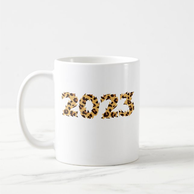 Frohes neues Jahr 2023 Kaffeetasse (Links)