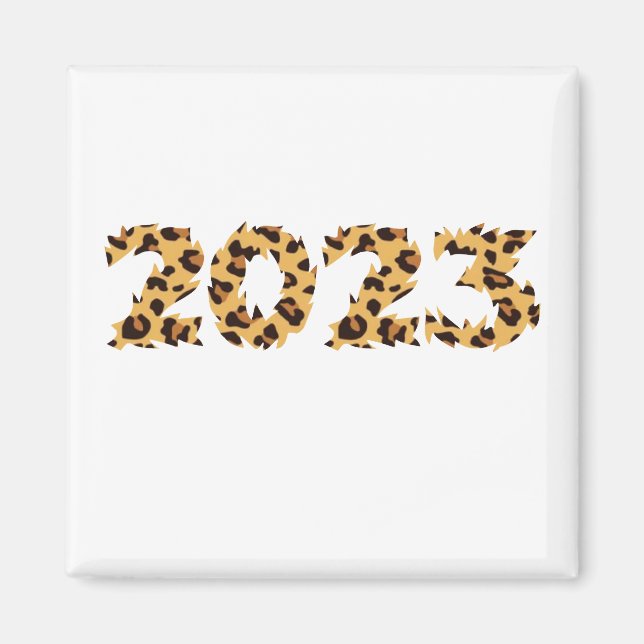 Frohes neues Jahr 2023 Magnet (Vorne)