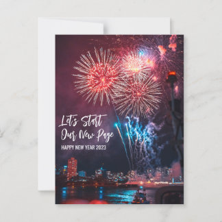 Frohes neues Jahr 2023 Postkarte