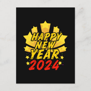 Frohes neues Jahr 2024 Begleitkarte