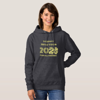 Frohes Neues Jahr 2024 Kapuzenpullover Hoodie