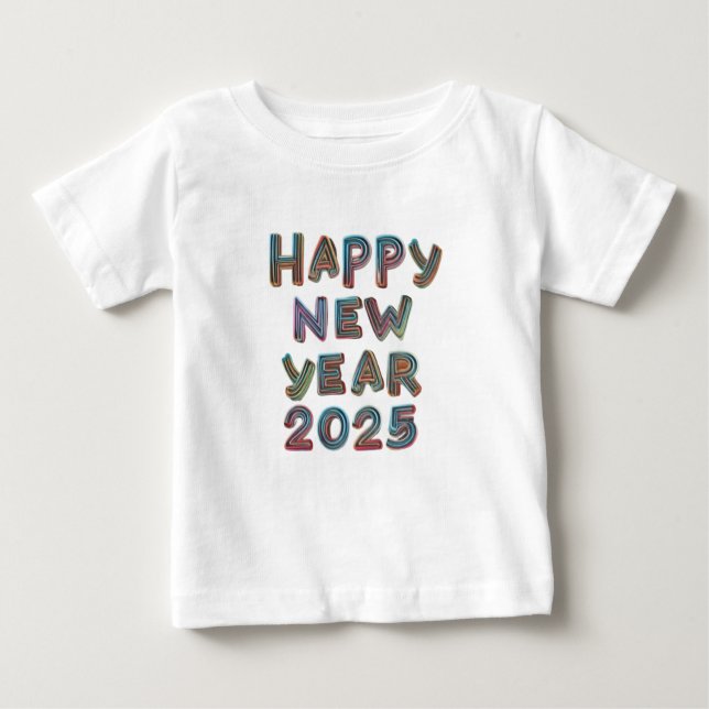 Frohes neues Jahr 2025*#*#*#*#* Baby T-shirt (Vorderseite)