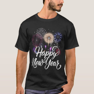 Frohes neues Jahr 2025 Feuerwerke Silvester Party T-Shirt