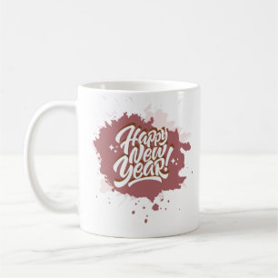 Frohes neues Jahr 2025 Kaffeepause Tasse