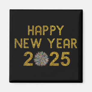 Frohes neues Jahr 2025 Magnet