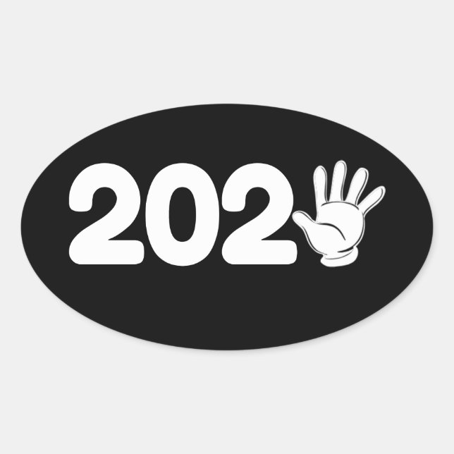 Frohes neues Jahr 2025 - Party 2025 Ovaler Aufkleber (Vorderseite)