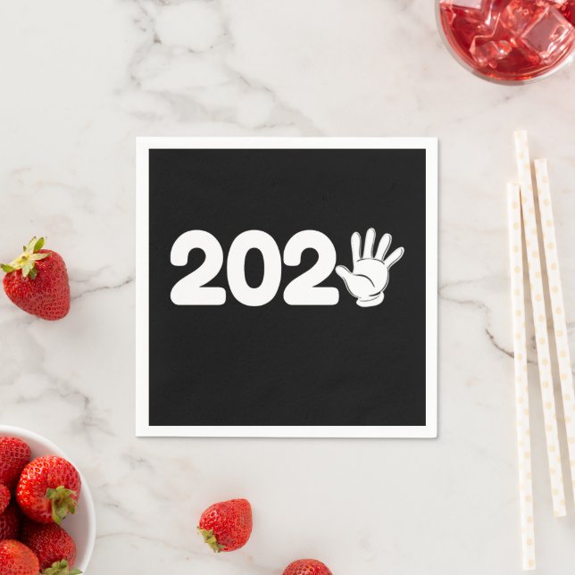 Frohes neues Jahr 2025 - Party 2025 Serviette (Beispiel)