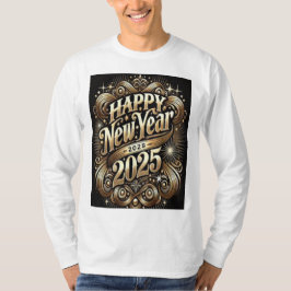 Frohes neues Jahr 2025 T - Shirt Eine moderne Feie