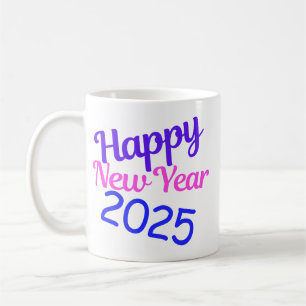 Frohes neues Jahr 2025 Tri-Blend-Shirt Kaffeetasse