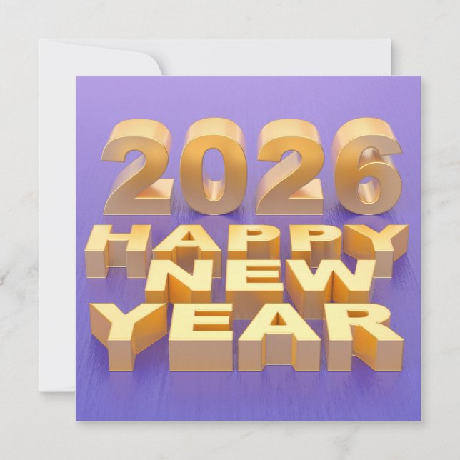 Frohes Neues Jahr 2026 (Vorderseite)