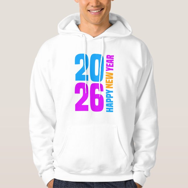 Frohes neues Jahr 2026-34568 Hoodie (Vorderseite)