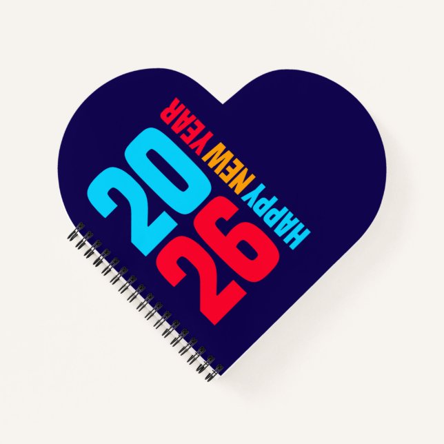 Frohes neues Jahr 2026-34568 Notizbuch (Vorderseite)