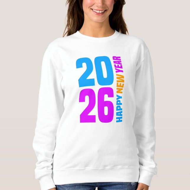 Frohes neues Jahr 2026-34568 Sweatshirt (Vorderseite)