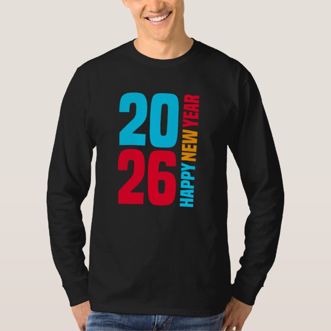 Frohes neues Jahr 2026-34568 T-Shirt (Vorderseite)
