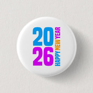 Frohes neues Jahr 2026-34568 T - Shirt Button