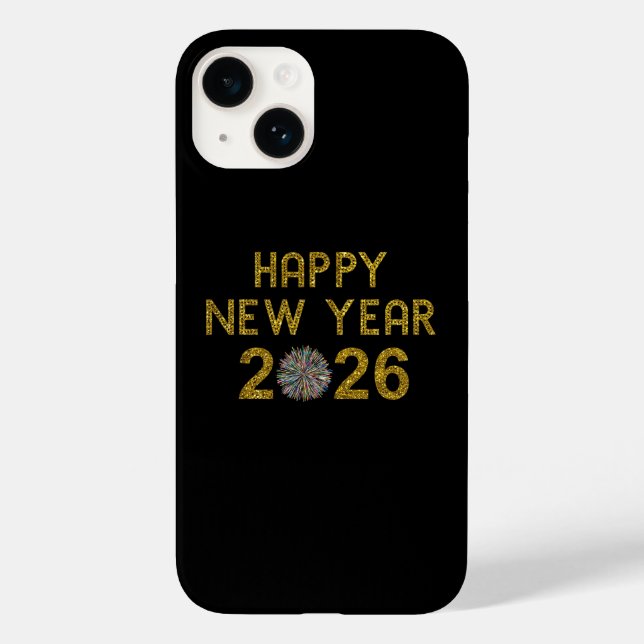 Frohes Neues Jahr 2026 Case-Mate iPhone Hülle (Rückseite)