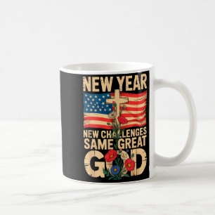 Frohes Neues Jahr 2026 Christliche Herausforderung Kaffeetasse