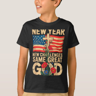 Frohes Neues Jahr 2026 Christliche Herausforderung T-Shirt