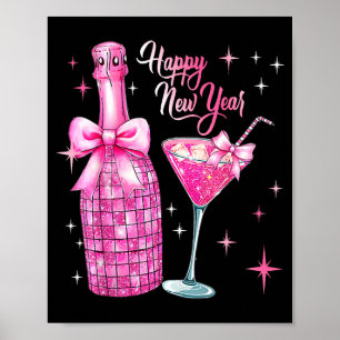 Frohes Neues Jahr 2026 Elegante Champagner-Feier Poster