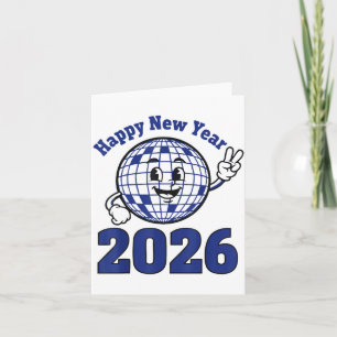 Frohes Neues Jahr 2026 Feierdesign Karte