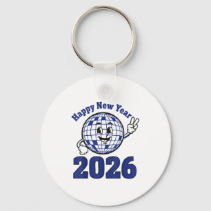 Frohes Neues Jahr 2026 Feierdesign  Schlüsselanhänger