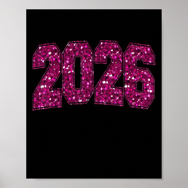 Frohes neues Jahr 2026 Fireworks Party Eve Family  Poster (Vorne)